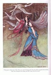 Die Königin warf eines der Hemden